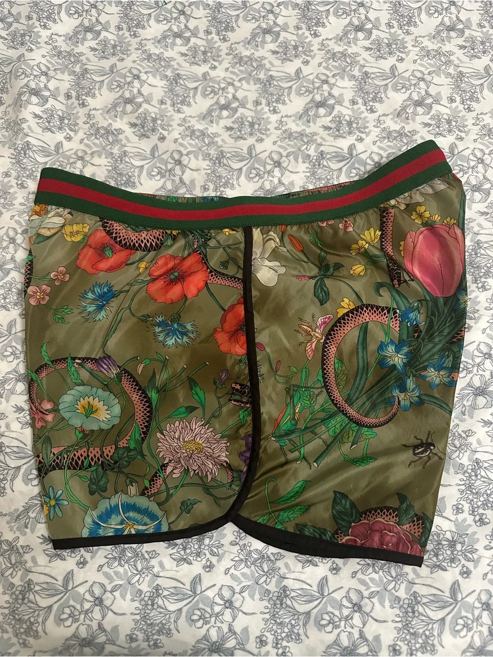 GUCCI Flora Snake swim shorts
